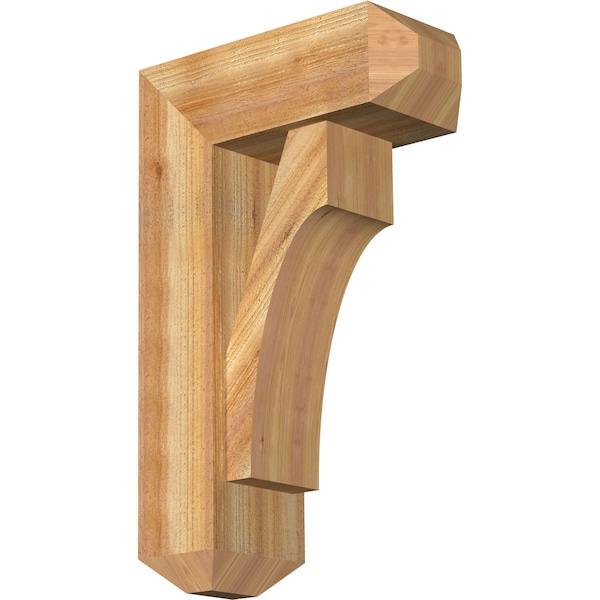 Ekena Millwork Westlake Craftsman Rough Sawn Bracket w/ Offset Brace, Western Red Cedar, 8"W x 20"D x 32"H BKT0806X20X32WTL04RWR - main